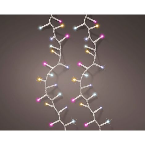 11m mehrfarbig blinkende LED-Girlande für den Außenbereich