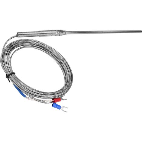 Thermoelement Typ K mit M8-Gewinde, 150 mm Sonde, Temperaturfühlerkabel 0–400 °C (3 m) (1/5)