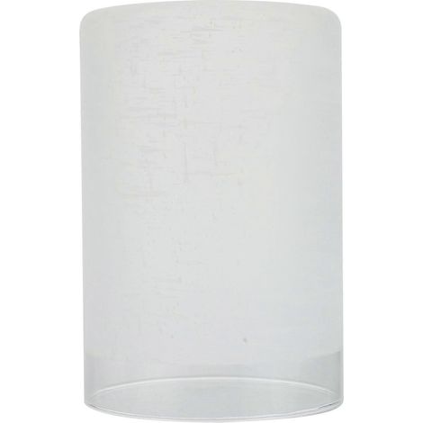 Abat-jour cylindrique en verre dépoli, accessoire unique pour plafonnier (1/5)