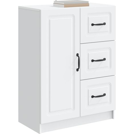 Sideboard/Anrichte/Buffet mit Schubladen Weiß 66 x 34,5 x 87 cm Holzwerkstoff LXWW275007 (1/5)