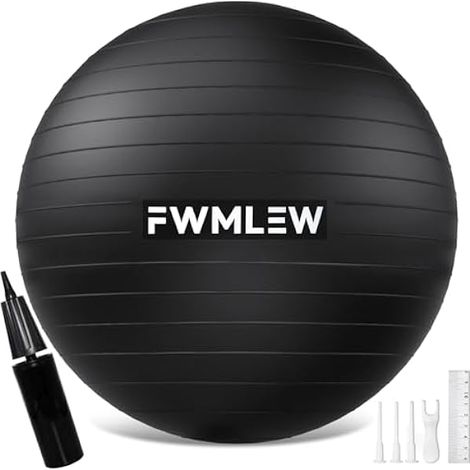 Ballon D Exercice - Ballon De Stabilite En PVC Anti-Éclatement - 45 55 65 75 85 Cm - Pour Fitness Core Grossesse Bureau - 1 Pièce (1/3)