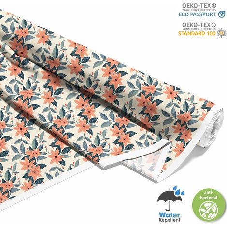 OUTDOOR DEKOSTOFFE OXFORD - Motiv Blumen I DX5143