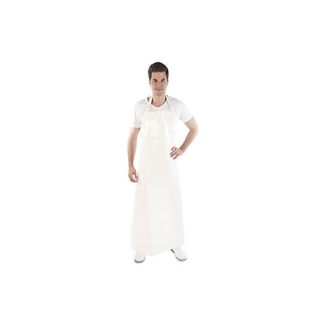Delantal de PU  UE 5 unid  talla única  blanco