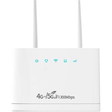 KLVGTIFS PU - Routeur sans fil Wi-Fi 4G/5G R311pro 300 Mbps avec carte SIM et prise UE (1/5)