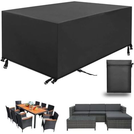 Housse de jardin 213x132x74cm – Tissu Oxford 420D imperméable – Protection anti-UV et coupe-vent – Sac de transport inclus