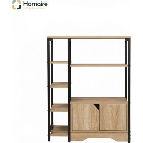 Bücherregal in Beige 80 x 35 x 97 cm HOMAIRE (1/5)
