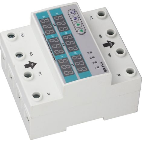 Einstellbarer 100A Drehstrom-220V-Spannungsschutzschalter, automatisches Rückstellgerät für Über-/Unterspannung im Haushalt, Sicherheitsleistungsschalter. (1/5)