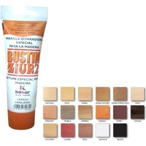 BAKAR masilla reparadora madera natural 120gr base solvente , La Masilla reparadora en madera natural 120gr de König es ideal para reparar y restaurar tus mu
