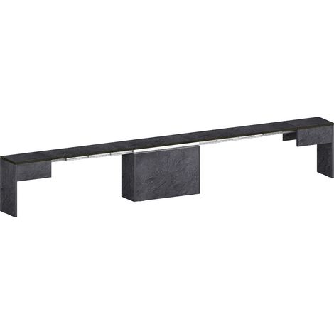 Panca Allungabile 66/290x25x45 cm Pratika Singola A Grigio Ardesia (1/5)