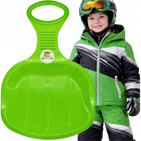 Manzana para trineo de nieve XL sólida de 51 cm verde (1/5)