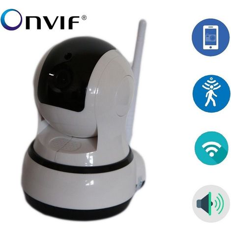Caméra Ip Motorisée Sans Fil Led Ir Hd 720p Wifi Réseau Lan Onvif (1/5)