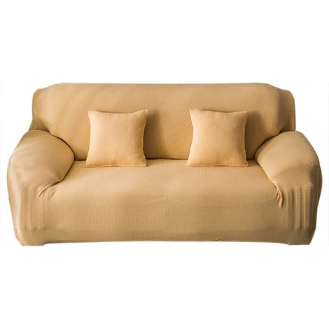 Housse de canapé élastique imperméable pour canapé 4 places, protection anti-taches en polyester spandex doux et durable (1/5)