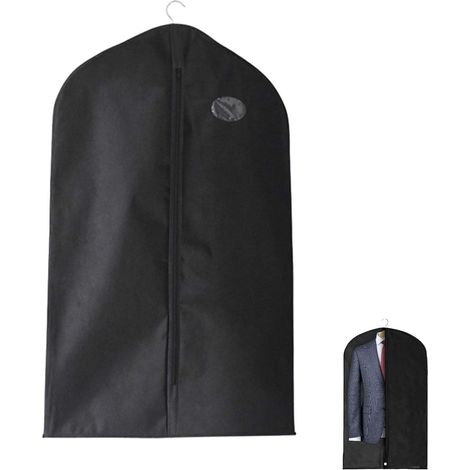 Housse de protection pour vêtements 60 x 100 cm, 1 pièce, avec fenêtre transparente, anti-poussière, idéale pour les voyages ou le rangement à domicile. (1/5)