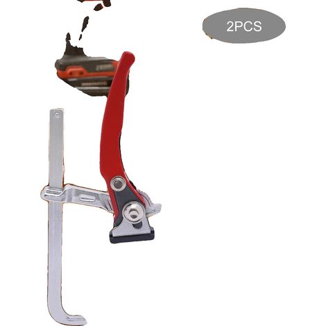 Serre-joints à cliquet, Force de serrage max 220kg, Diamètre de serrage 160mm, Profondeur de serrage 60mm, Poids net 0.5kg, Nombre de pièces 2 (1/5)