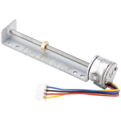 Moteur pas à pas à glissière linéaire micro SM1511, 5 V, biphasé, 4 fils, actionneur à tige de poussée (1/5)