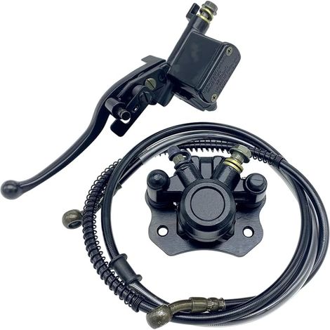 Maître-cylindre Pompe de frein gauche et étrier de frein arrière compatible avec Quad ATV 50cc-250cc (1/5)