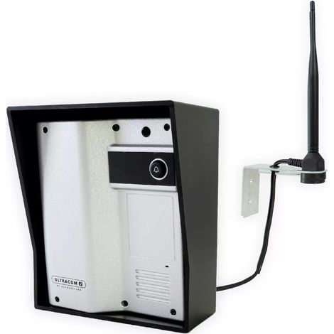 Ultra Secure – Platine de rue sans fil 600m autonome – Antenne déportée pour contourner obstacles – Alimentation 12-24VDC – Installation simple et rapide (1/5)