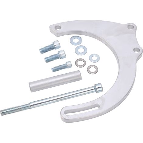 Kit de support d'alternateur de pompe à eau longue (côté passager), en alliage d'aluminium CNC, adapté aux moteurs Chevrolet small-block. (1/5)