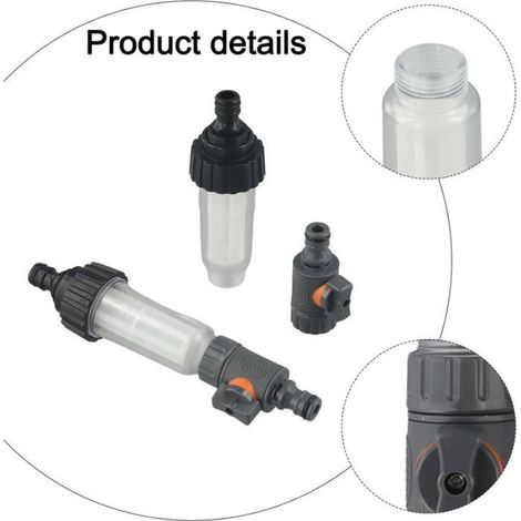 Filtre A Eau - 0 15 Mm - Pour Camping Et Jardin - Avec Robinet Reglable - 2 Unites (1/5)