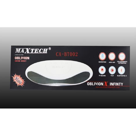 MaxTech - Cassa Speaker Bluetooth Con Funzione Vivavoce Per Smartphone Pc Maxtech Ca-bt002 -