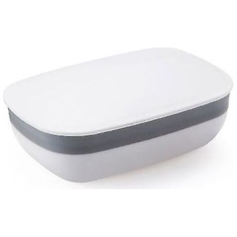 2-Pack Travel Soap Boxes, Soap Bar Holder with Sponge and Silicone Band, Strong Seal, Leak-Proof, Portable, Best for Bathroom, Gym (1/5)