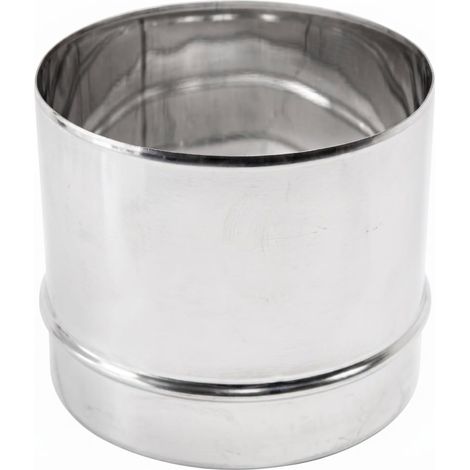 MAKA Raccordo Rigido-Flex per Canna Fumaria in Acciaio Inox, Giunzione da Tubo Rigido a Tubo Flessibile Monoparete AISI 304 Ø 150 mm