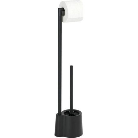 Porte-brosse WC et papier toilette AVOLA NOIR, (1/5)