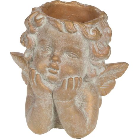 Amadeus - Cache pot Ange doré (1/2)