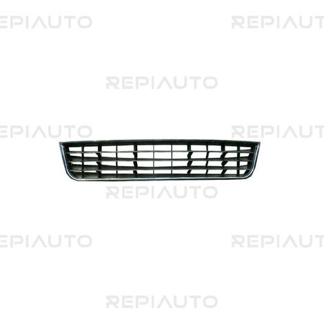Grille de pare-choc avant centrale noire avec moulure chromée Audi A6 2 (4B2-C5/4B5-C5) phase 2 2001-2004