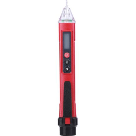 Fdit Tente du Détecteur de Tension Crayon Instrument de Mesure Numérique électrique sans pour les électriciens et les Amateurs de Bricolage Jaunes (rouge et noir). (1/5)