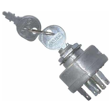 Interruptor llave TORO - wheel HORSE 27-2360 - 272360 modelo Groundmaster - 3 posiciones - 6 terminal