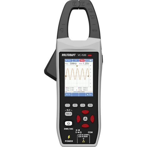 Voltcraft – Pince ampèremétrique numérique CAT III 1000 V – Mesure AC/DC jusqu'à 600 A – Affichage 20 000 points – Fonction oscilloscope intégrée (1/4)