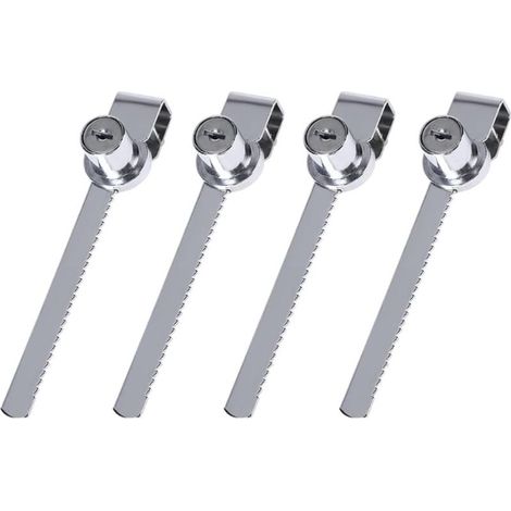Pieces Sliding Glass Door Locks, Glass Display Cabinet Lock with Keys, Zinc Alloy Terrarium Lock, Sliding Display Cabinet Door Lock