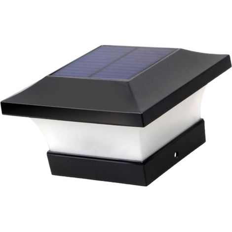 Iluminación LED solar para jardín - Negra - Resistente al agua (1/2)