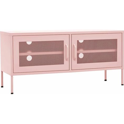 Maison Exclusive - TV-Schrank Rosa 105x35x50 cm Stahl (1/5)