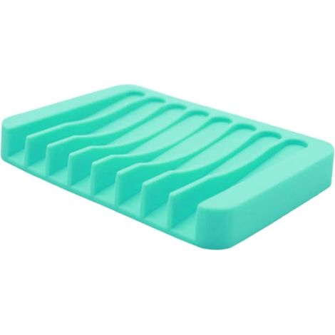 Porte-Savon en Silicone, Porte-Savon avec Evacuation, Porte-Savon Douche, Porte Savon AntidéRapants, Porte Savons Boîte à Savon, pour Salle De Bain, Cuisine (1/5)