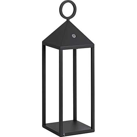 Picnic Lampe De Table Led Portable 2,2W Ip54 2700K Cri85 47Cm - Anthracite - Groupe Rossini - Design En Aluminium Moulé Sous Pression (1/5)