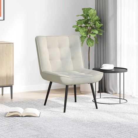 Relaxsessel Creme 64x74x84 cm Samt