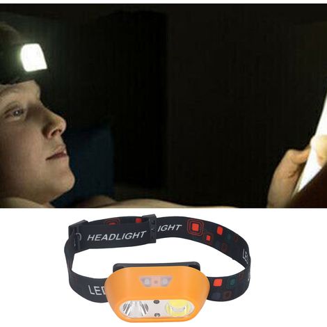 Tragbare, per USB wiederaufladbare Stirnlampe, multifunktionale Stirnlampe mit Beleuchtungs- und Wartungsfunktionen, inklusive rotem Warnlicht und magnetischer Befestigung. (1/5)