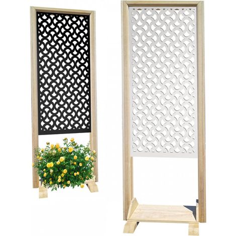 DROPS - Separè - Paravento modulabile - 70x190cm - in Legno e PVC - Colore: bianco (1/4)