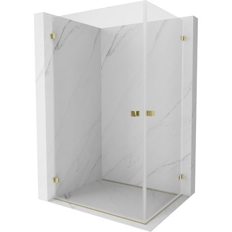Mexen Lunar-B Duo cabine de douche battante 95 x 85 cm, transparent, doré - 832-095L-085P-50-00 (1/5)