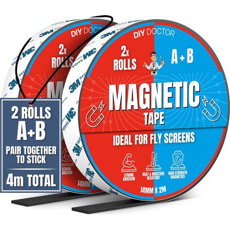 Ruban Magnétique pour Moustiquaire 4 m (2 m + 2 m) (1/5)