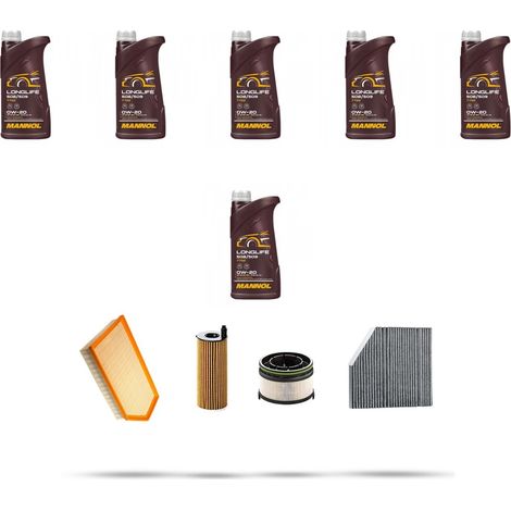Kit tagliando 4 FILTRI e 6L OLIO compatibile con Mercedes Classe E (W213,S213,A213) E220 D Hybrid 147kw Dal 2022 (1/5)