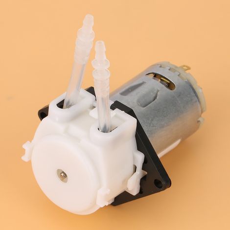 Pompe péristaltique 12V pour aquarium, laboratoire et analyse chimique, tête à tube DIY (blanc 24) (1/5)