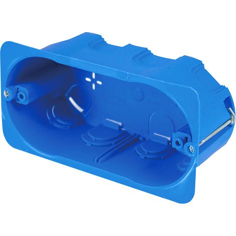 Scatola rettangolare per pareti leggere in cartongesso, 137x70x50 mm, 4 posti 504, ideale per installazioni elettriche interne FG10254