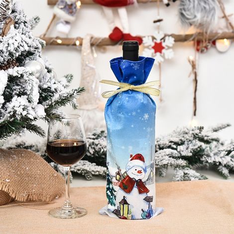 3er-Set niedliche, wiederverwendbare Weinflaschenhüllen für Weihnachten – ideal für Hochzeiten, Geburtstage, Reisen, Feiertage, Partys, Einweihungsfeiern und zur Aufbewahrung zu Hause. (1/5)
