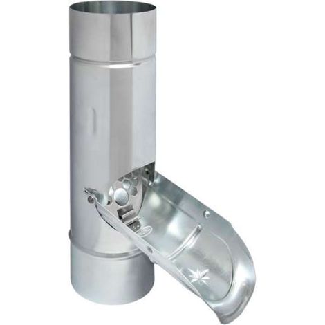 GRÖMO ALU Regenwasserklappe ALUMINIUM ø87 mit V2A Sieb, 85527 (1/4)
