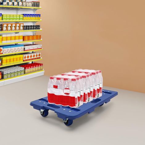 Transportroller Set, Modulares Rollbrett, 60x40 cm, 360° Drehrollen, 150 kg Traglast, Transporthilfe mit Rollen für Transport & Umzug (1/5)