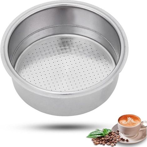 Filtre à café en acier inoxydable – Panier-filtre double couche pour machine à espresso – Diamètre 51 mm – Filtre pour porte-filtre (1/5)
