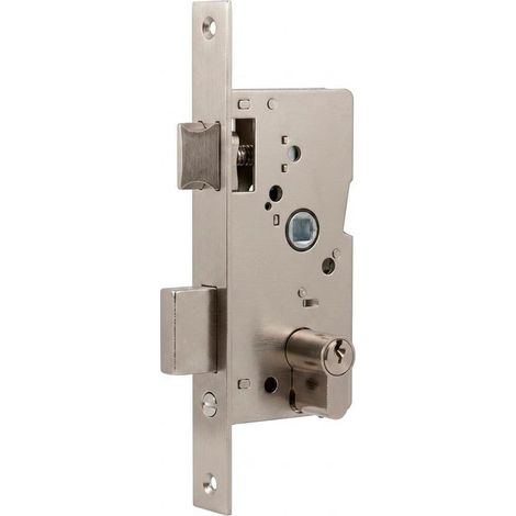 cerradura 4210 50 mm niquelado palanca deslizante y picaporte reversible